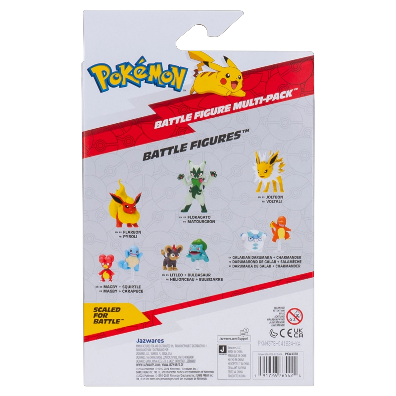 PACK DE 4 FIGURAS 5 CM DE BATALLA POKE MON - 2