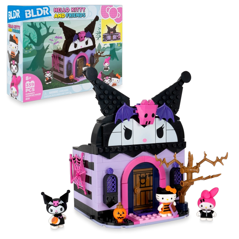 CASA ENCANTADA ARMABLE DE KUROMI CON MINIFIGURAS HELLO KITTY - 2