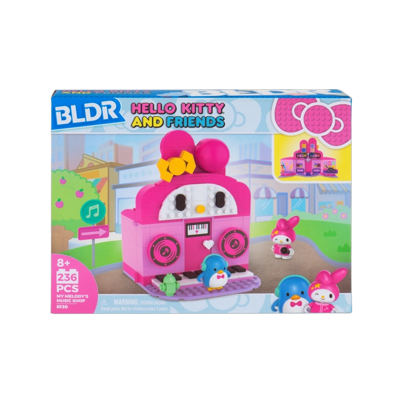 PLAYSET CONSTRUCCION TIENDA DE MUSICA MY MELODY HELLO KITTY - 1