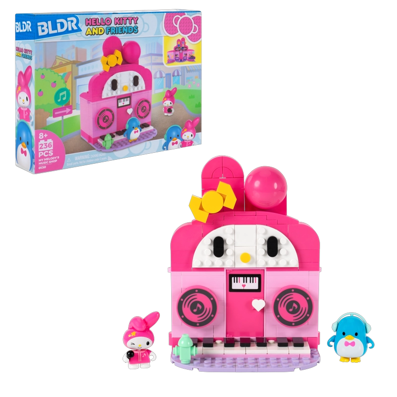 PLAYSET CONSTRUCCION TIENDA DE MUSICA MY MELODY HELLO KITTY - 2