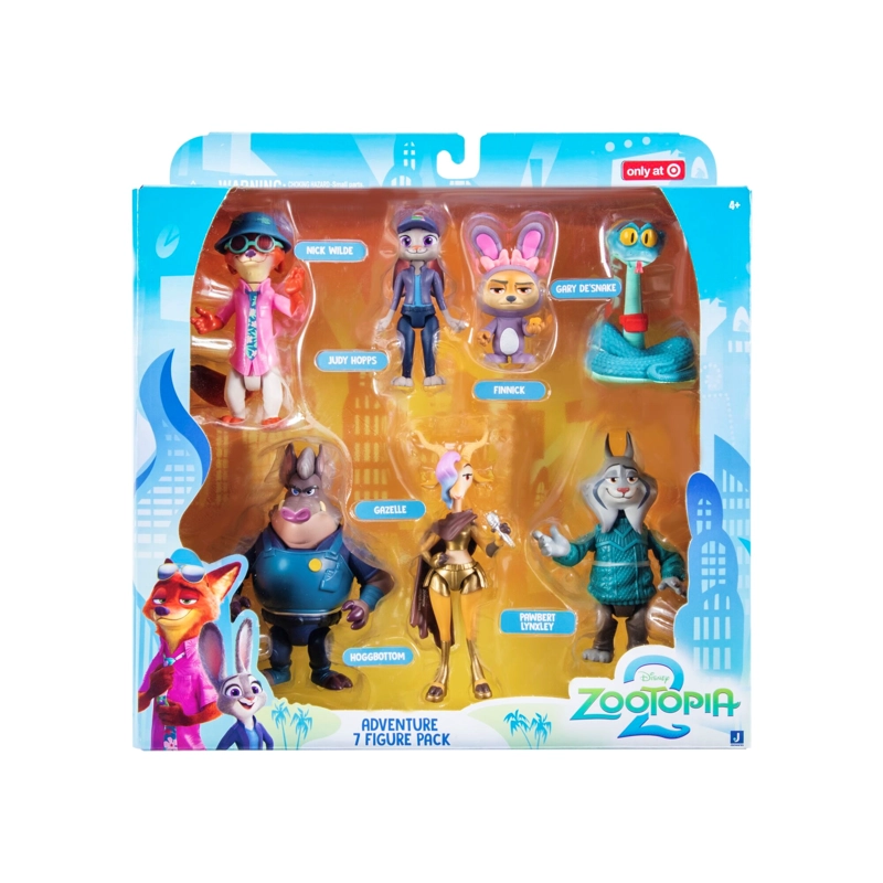 PACK DE 7 FIGURAS ARTICULADAS DE 8 CM ZOOTOPIA - 1