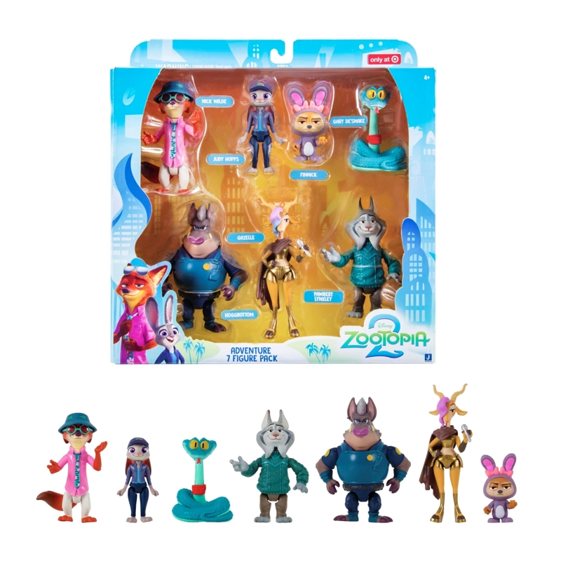 PACK DE 7 FIGURAS ARTICULADAS DE 8 CM ZOOTOPIA - 2