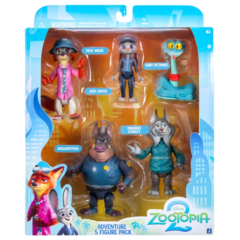 PACK DE 5 FIGURAS DE 8 CM ZOOTOPIA