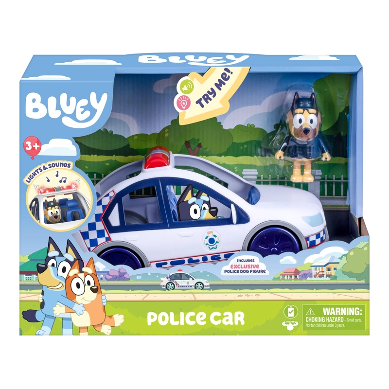 COCHE POLICIA CON LUCES Y SONIDOS DE BLUEY - 1