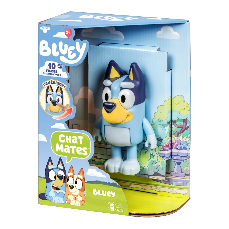 FIGURA DE BLUEY CON 10 DIVERTIDAS FRASES BLUEY - 2