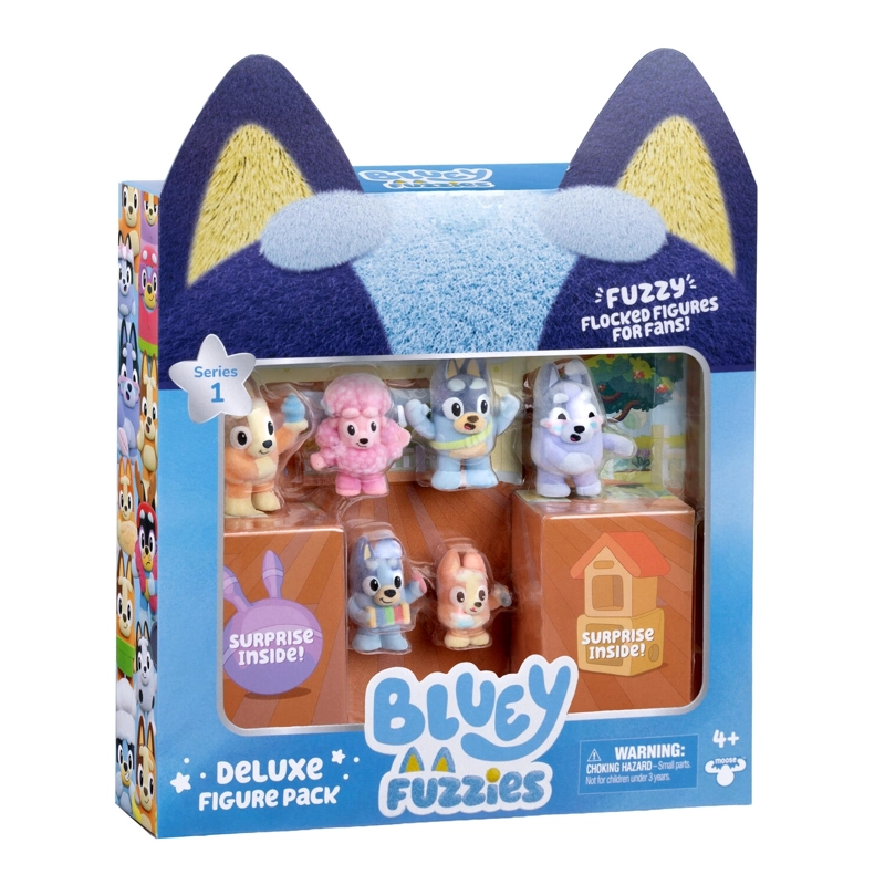 PAQUETE DE 6 MINI FIGURAS FUZZIES BLUEY - 2