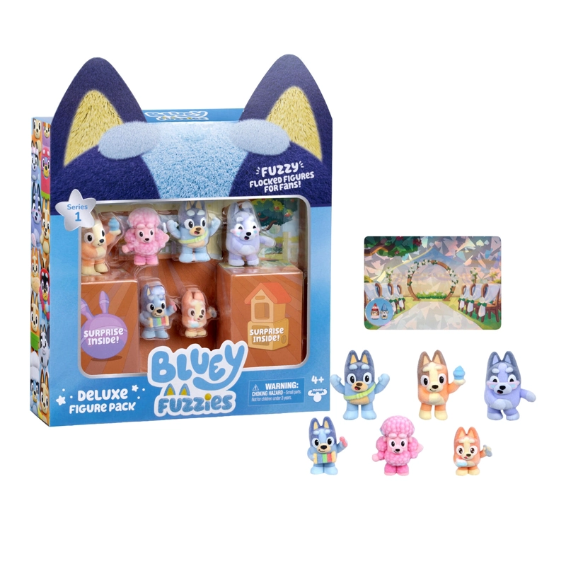 PAQUETE DE 6 MINI FIGURAS FUZZIES BLUEY - 3