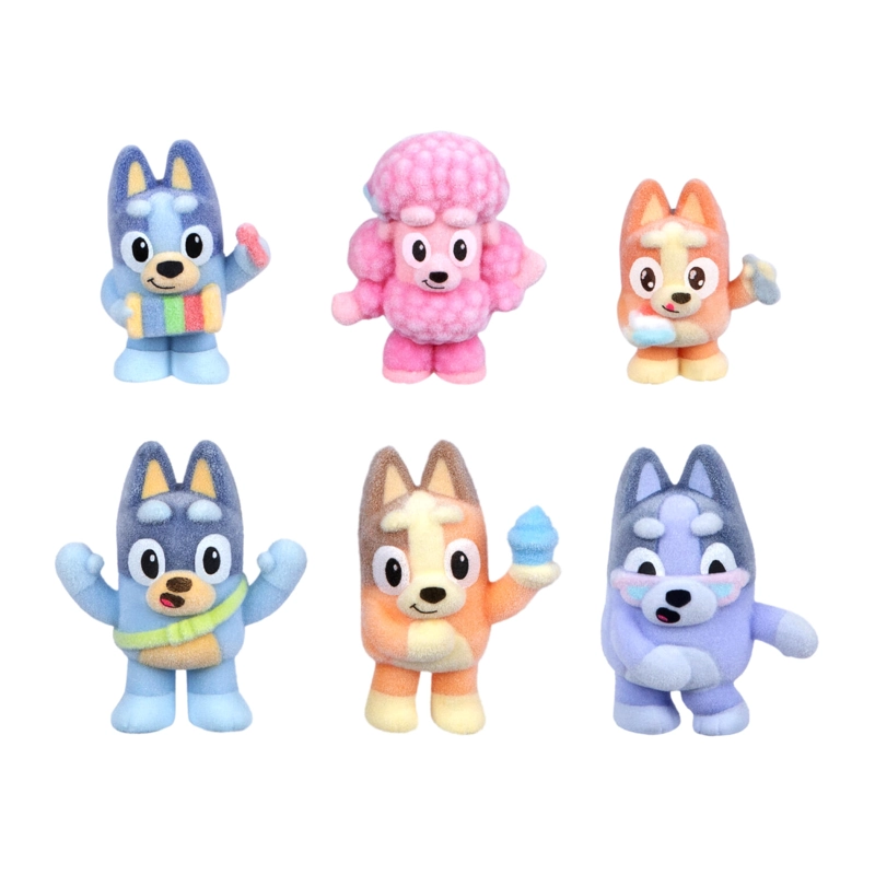 PAQUETE DE 6 MINI FIGURAS FUZZIES BLUEY - 5