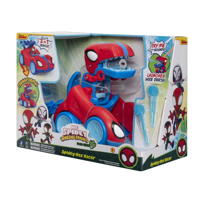 VEHICULO DE 20 CM TRANSFORMABLE EN UN SPIDEY REX - 2