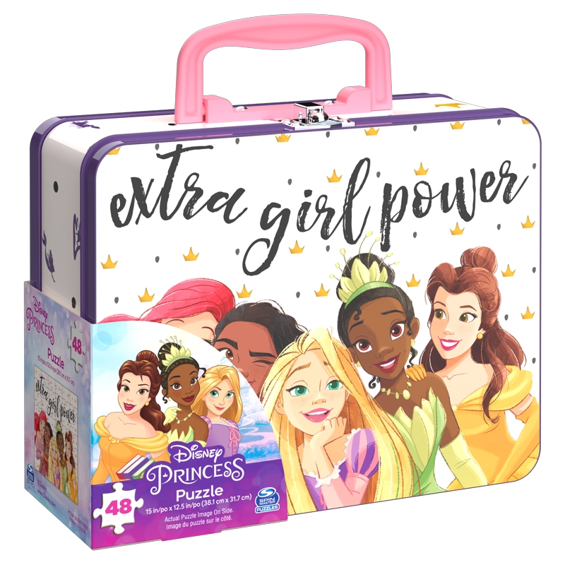 LONCHERA METALICA CON PUZZLE DE PRINCESAS DISNET - 2
