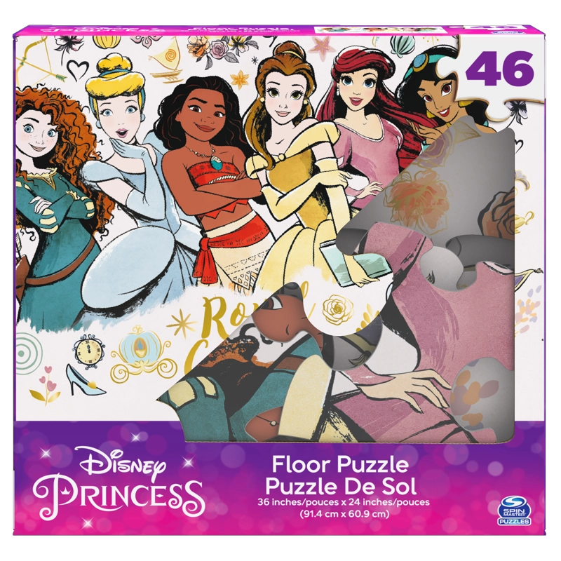 PUZZLE DE PRINCESAS DE 46 PIEZAS GRANDES DISNEY - 1