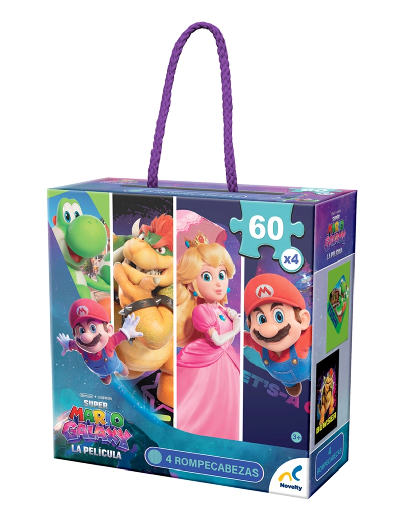 PUZZLE 4 EN 1 DE 60 PIEZAS CADA UNO MARIO GALAXY - 3