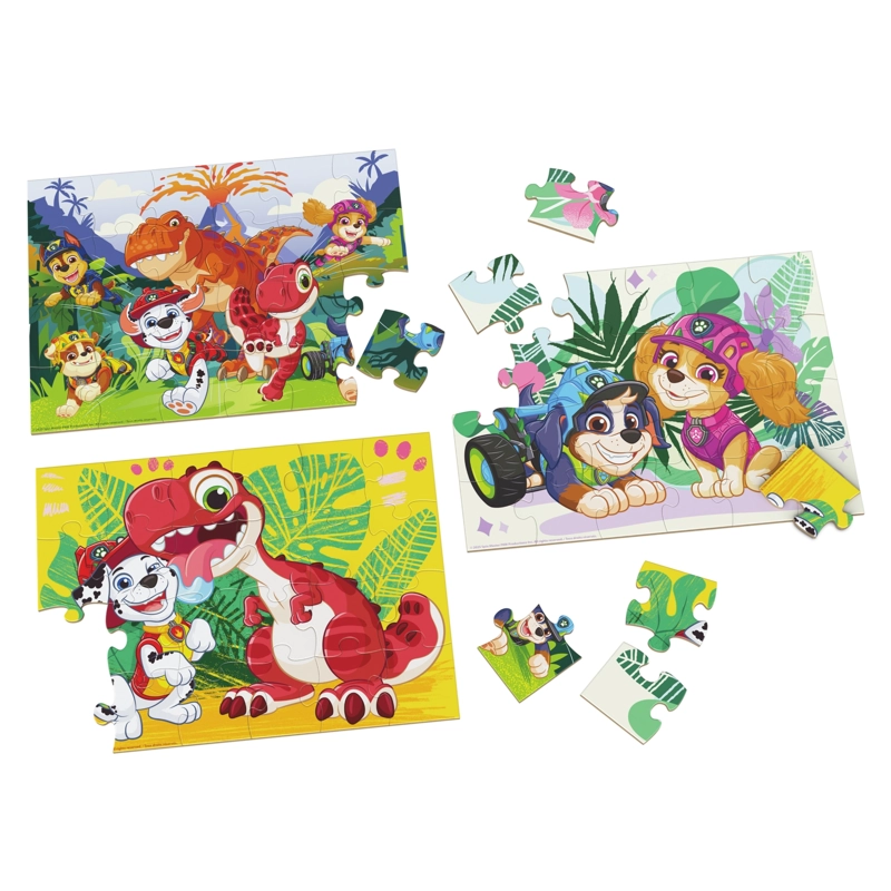 SET 3 PUZZLES DE MADERA LA DINO PELICULA PAW PATROL - 4