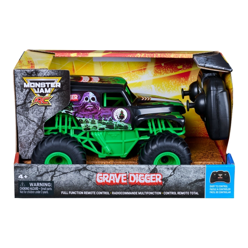 GRAVE DIGGER RADIO CONTROLADO A ESCALA 1:24 MONSTER JAM - 1