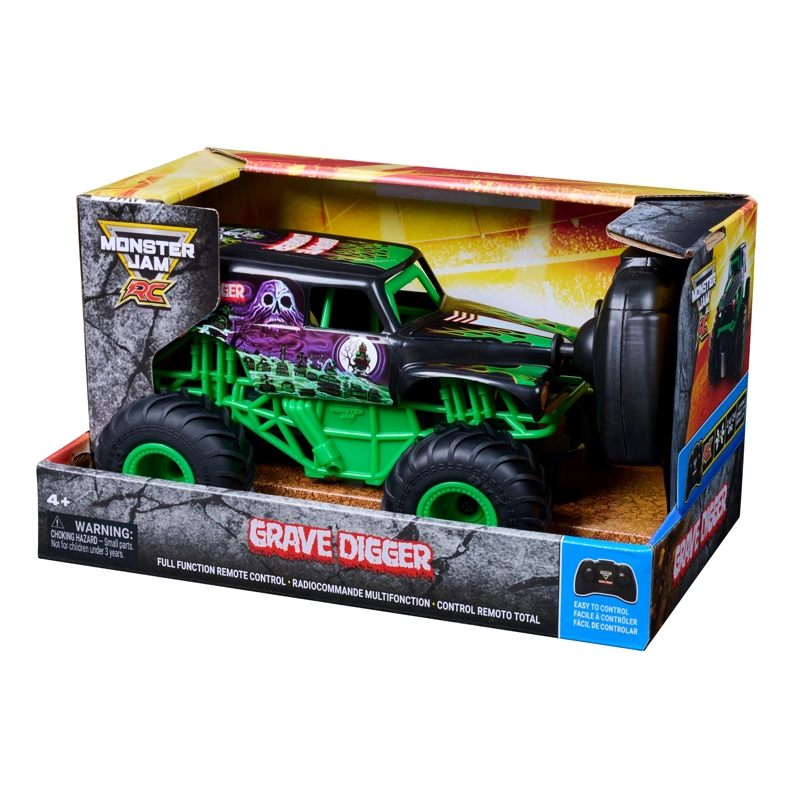 GRAVE DIGGER RADIO CONTROLADO A ESCALA 1:24 MONSTER JAM - 3