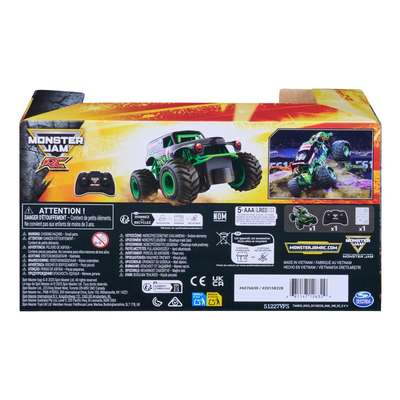 GRAVE DIGGER RADIO CONTROLADO A ESCALA 1:24 MONSTER JAM - 4