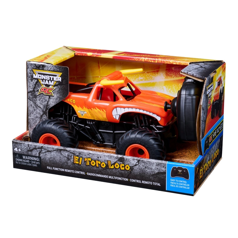 TORO LOCO RADIO CONTROLADO A ESCALA 1:24 MONSTER JAM - 1