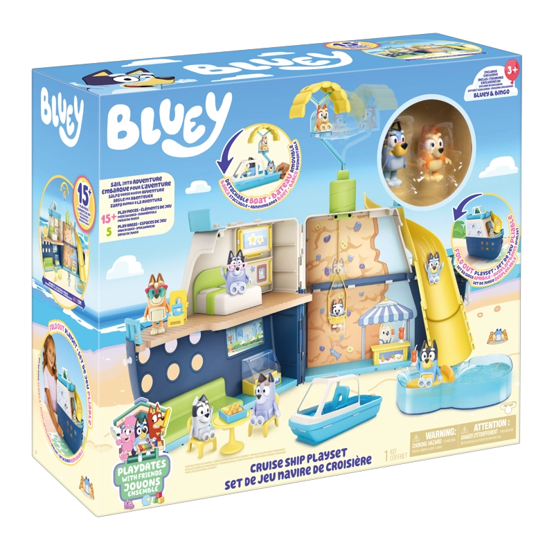 SET DE JUEGO BARCO CRUCERO CON ACCESORIOS Y FIGURAS BLUEY - 2