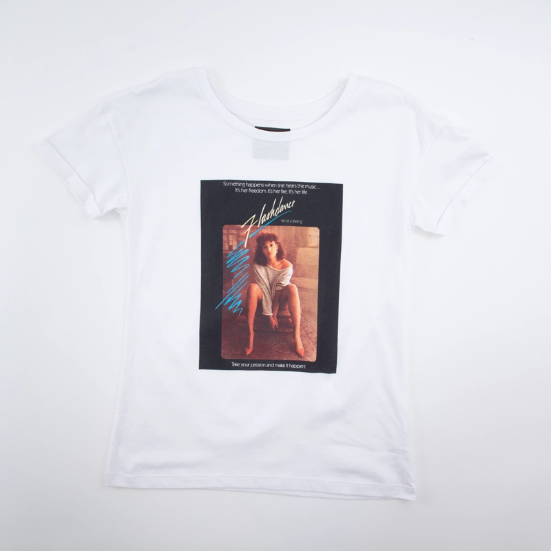 POLERA MUJER MOVIE BLANCO FLASHDANCE - 1