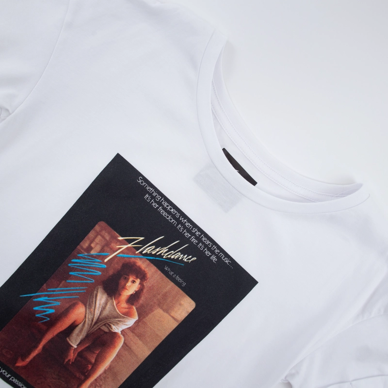 POLERA MUJER MOVIE BLANCO FLASHDANCE - 2