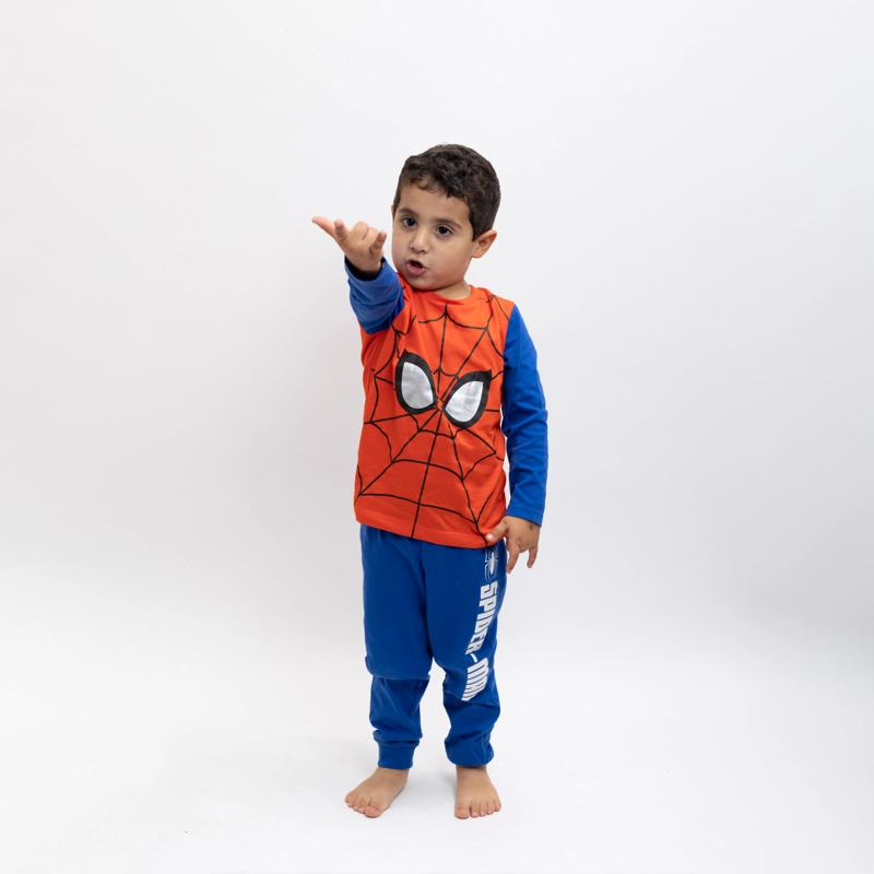 PIJAMA DISFRAZ NIÑO SPIDERMAN TRAJE TORSO AZUL MARVEL - 1