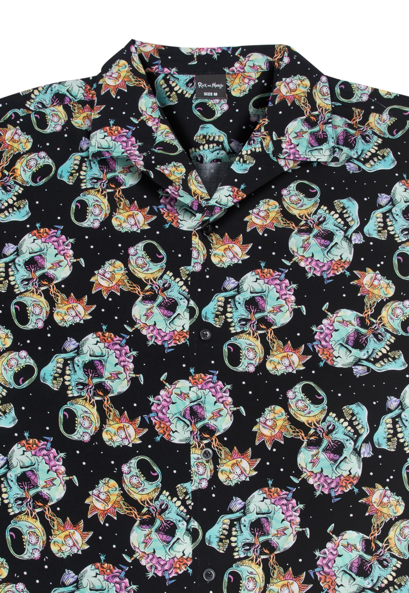 Camiseta De Hombre Rick And Morty - Estampado Dan Sanchez Mr Meeseeks, Color Negro, Talla L