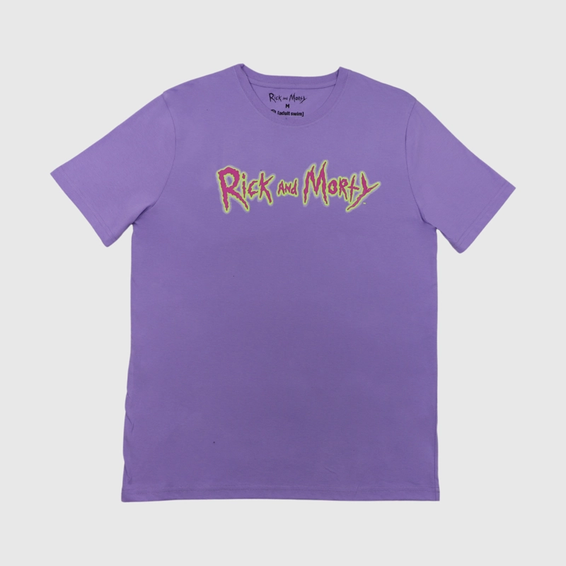 POLERA HOMBRE SOFT MORADO RICK AND MORTY - 1