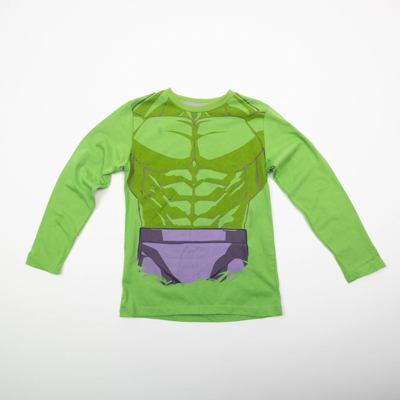 POLERA MANGA LARGA NIÑO HULK COSTUME VERDE MARVEL - 1