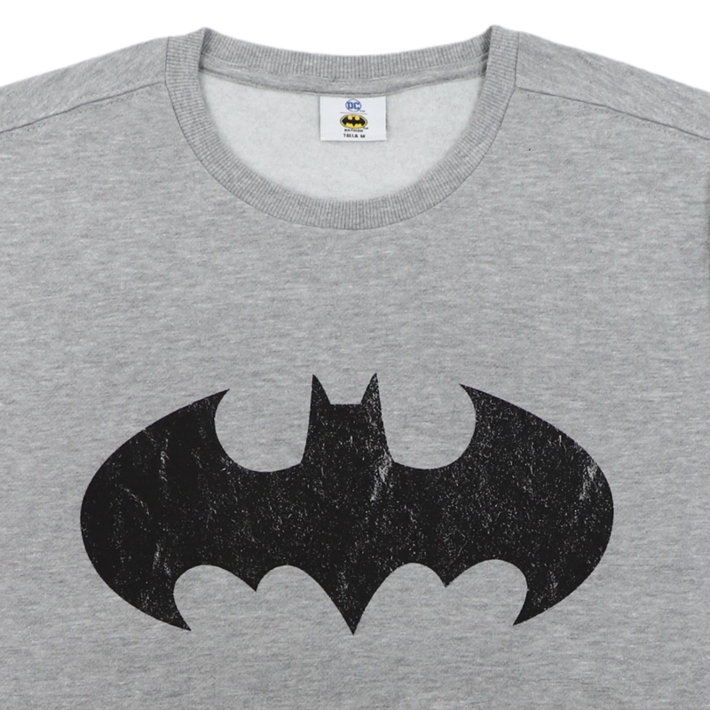 POLERON HOMBRE BATMAN LIGA JUSTICIA GRIS OSCURO DC COMICS - 3