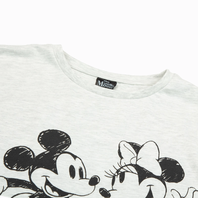 POLERA MANGA LARGA NIÑA DISNEY PAREJA GRIS MINNIE - 3