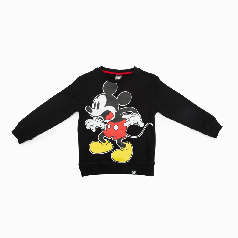 POLERON NIÑO MICKEY AFRAID NEGRO DISNEY - 1