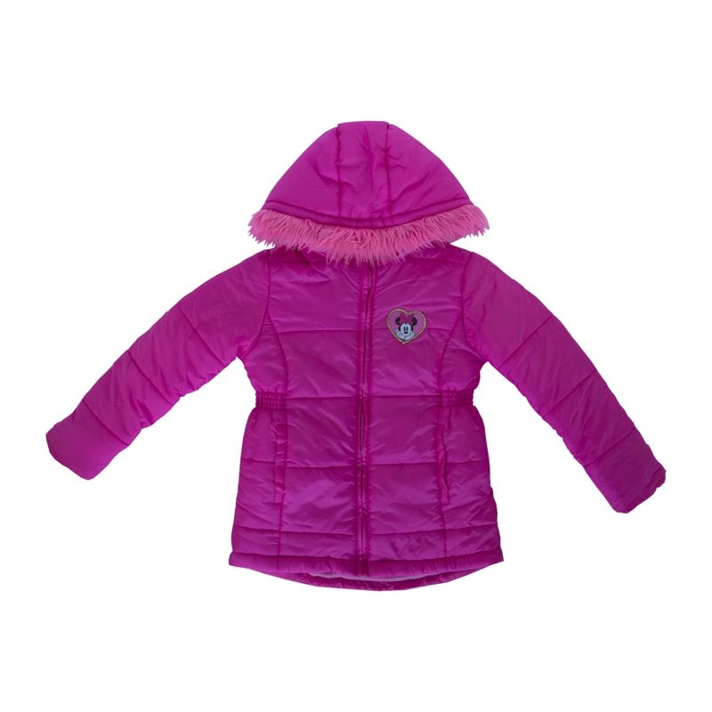 PARKA NIÑA DISNEY MINNIE CORAZON ROSADO - 1