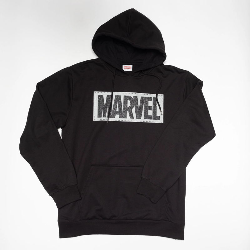 POLERON HOMBRE MARVEL LOGO NEGRO - 1