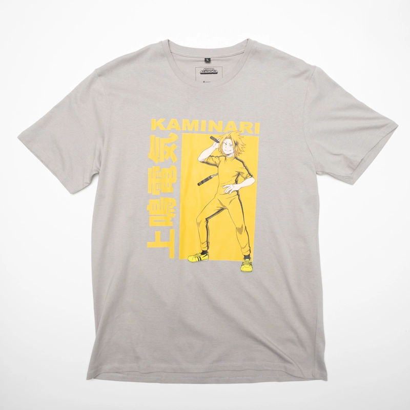 POLERA HOMBRE  MY HERO ACADEMIA  KAMINARI GRIS - 1
