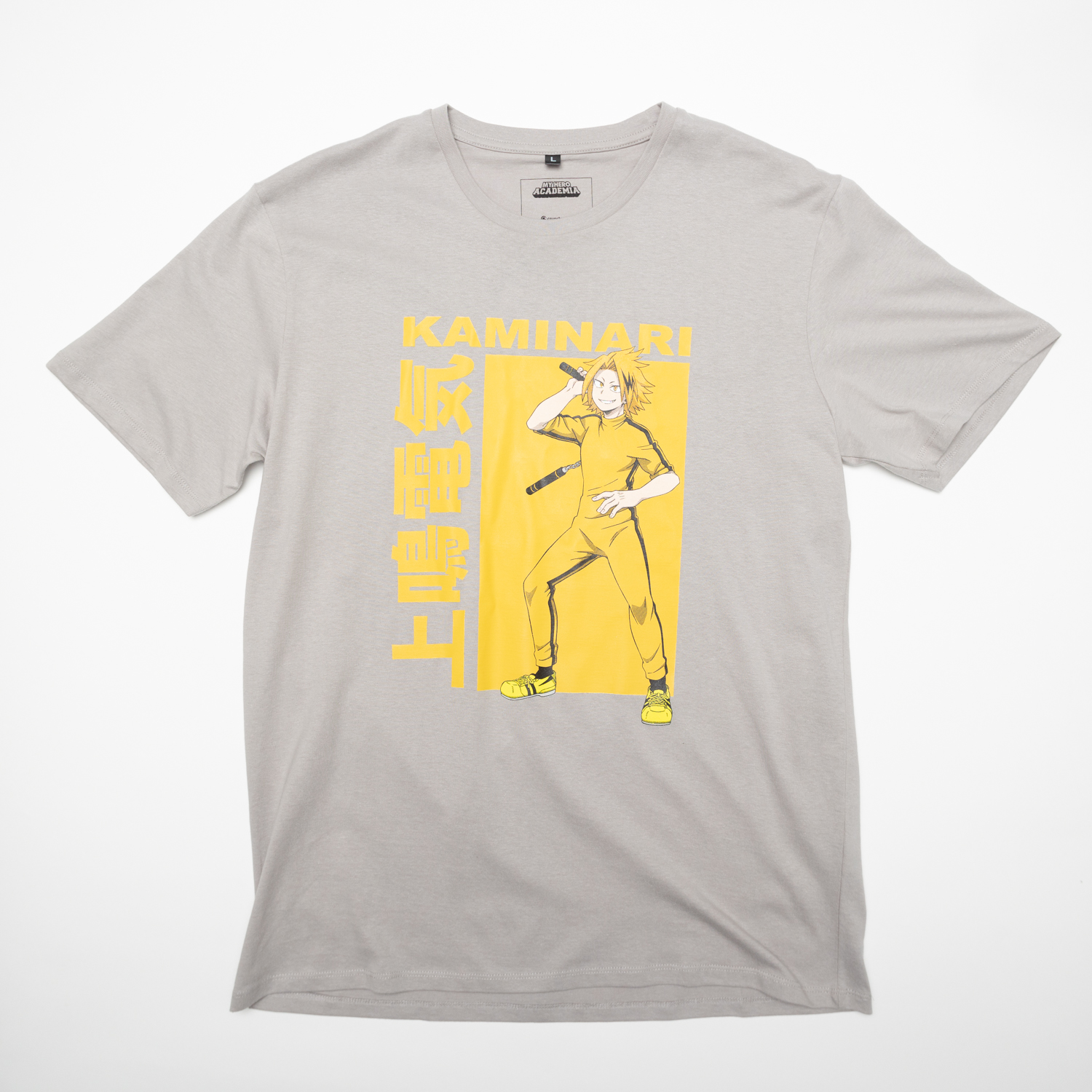 POLERA HOMBRE MY HERO ACADEMIA KAMINARI GRIS - 1