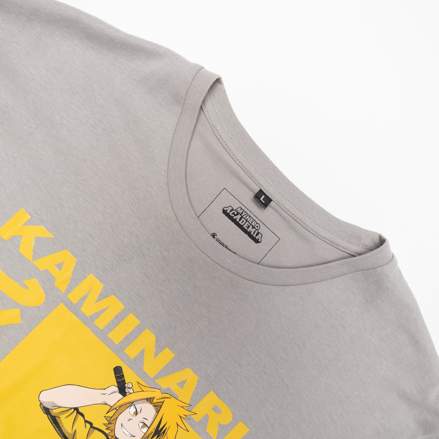 POLERA HOMBRE MY HERO ACADEMIA KAMINARI GRIS - 4