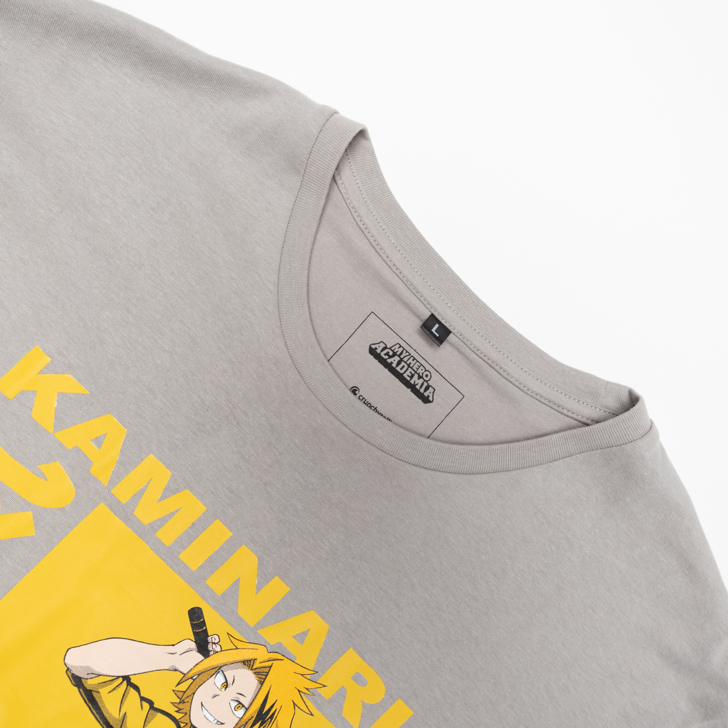 POLERA HOMBRE MY HERO ACADEMIA KAMINARI GRIS - 4