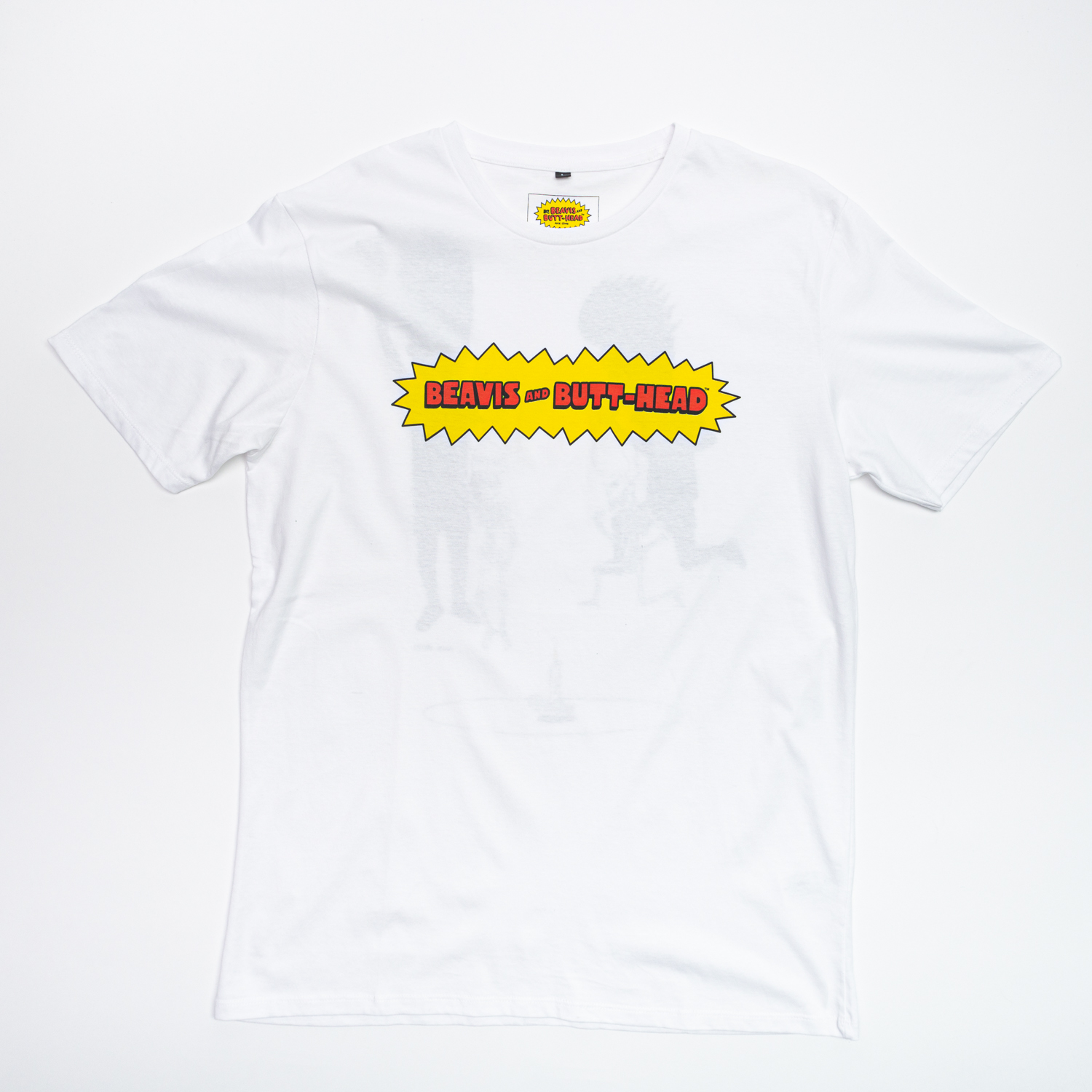POLERA HOMBRE BEAVIS AND BUTT-HEAD ROCK BLANCO MTV - 1