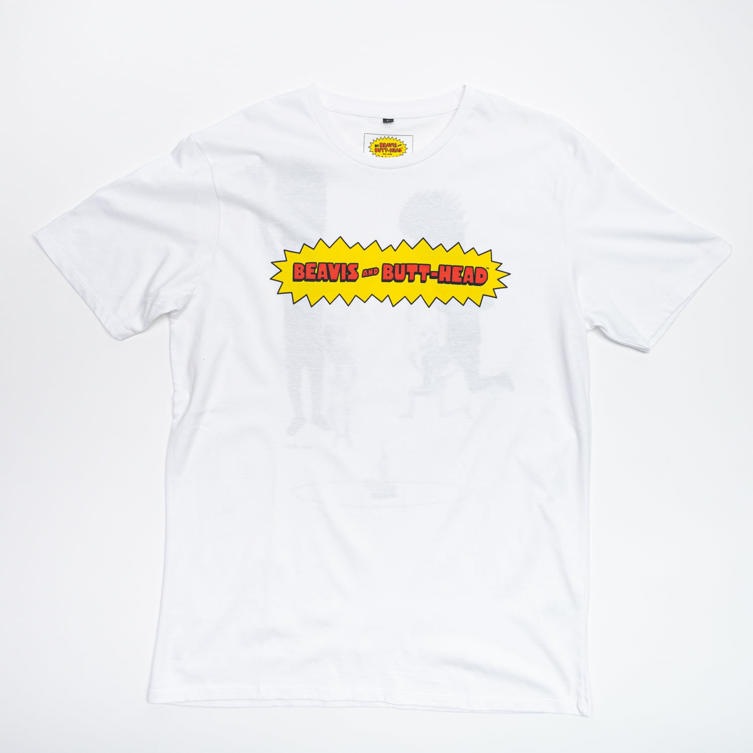 POLERA HOMBRE BEAVIS AND BUTT-HEAD ROCK BLANCO MTV - 1
