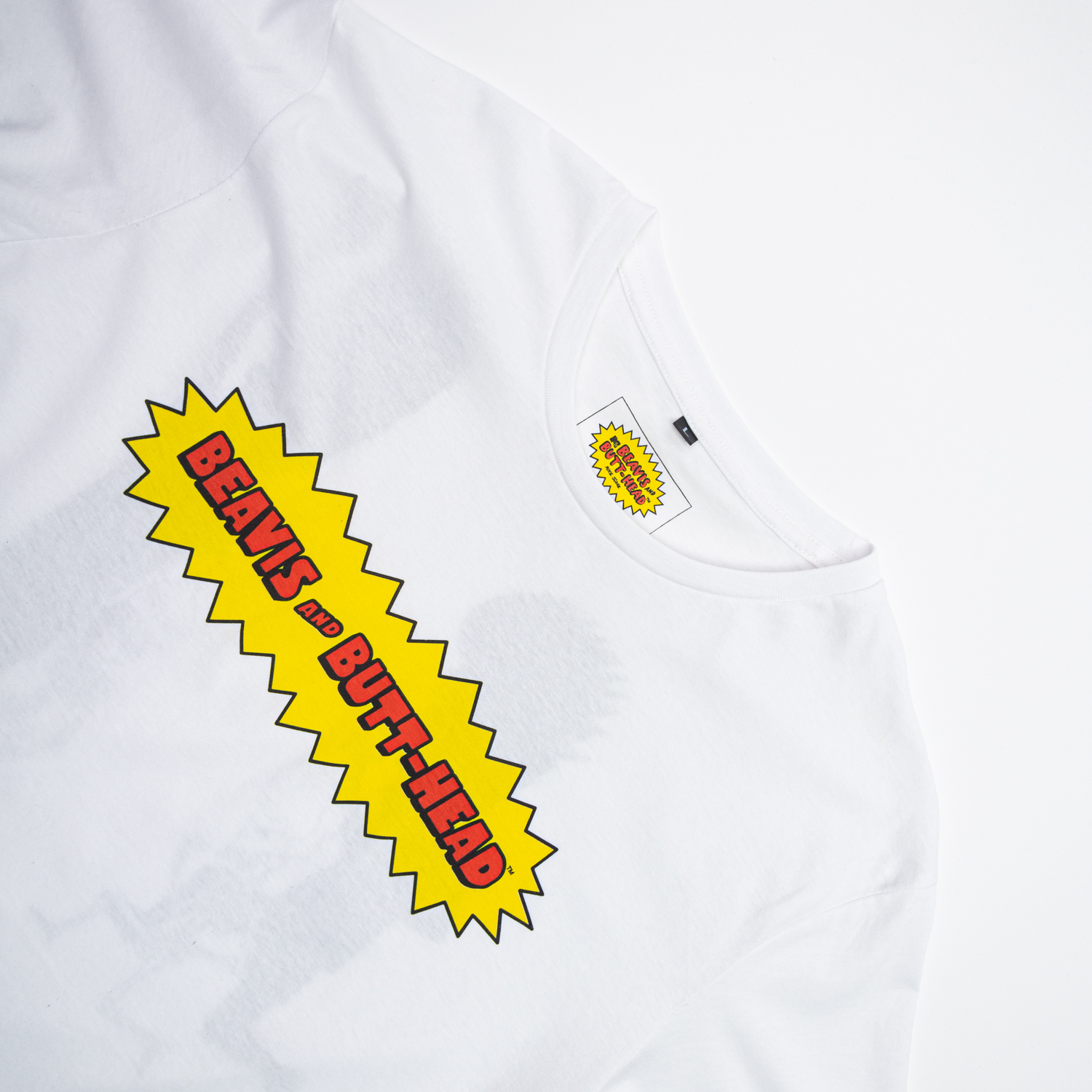 POLERA HOMBRE BEAVIS AND BUTT-HEAD ROCK BLANCO MTV - 2