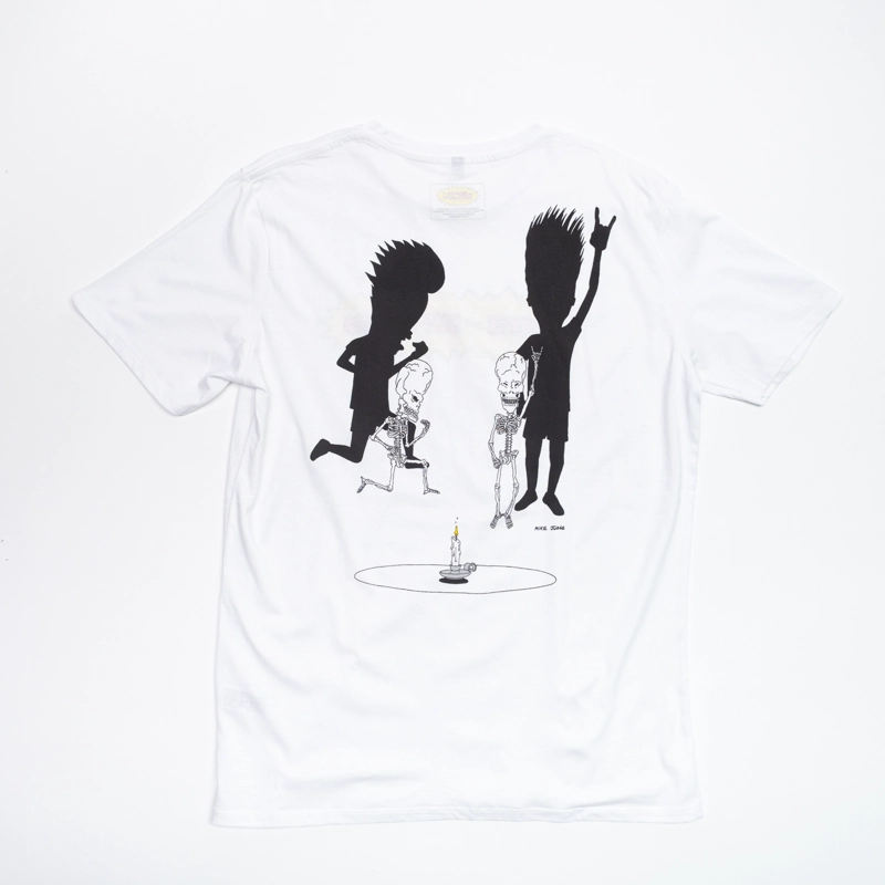 POLERA HOMBRE BEAVIS AND BUTT-HEAD ROCK BLANCO MTV - 5