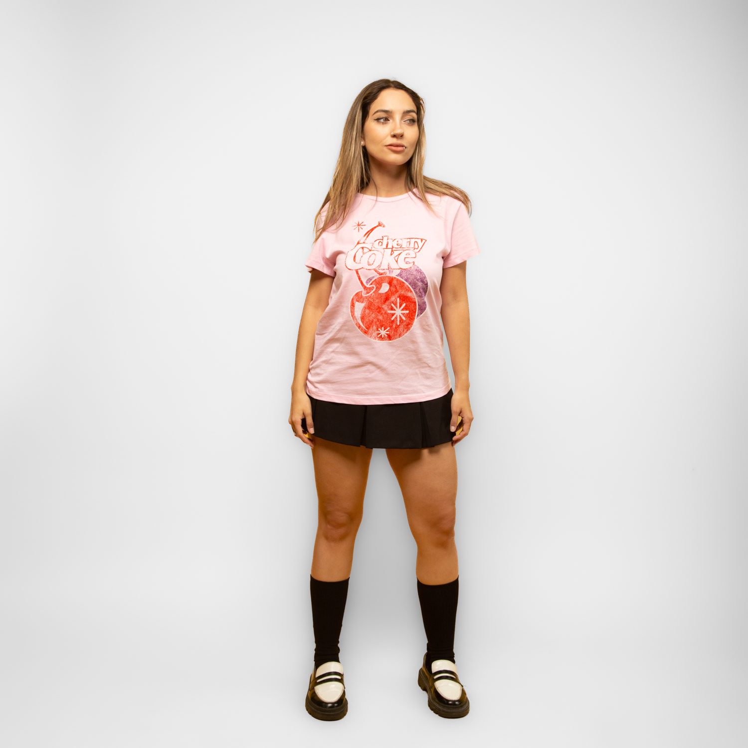 POLERA MUJER COCA COLA CHERRY ROSADO - 5