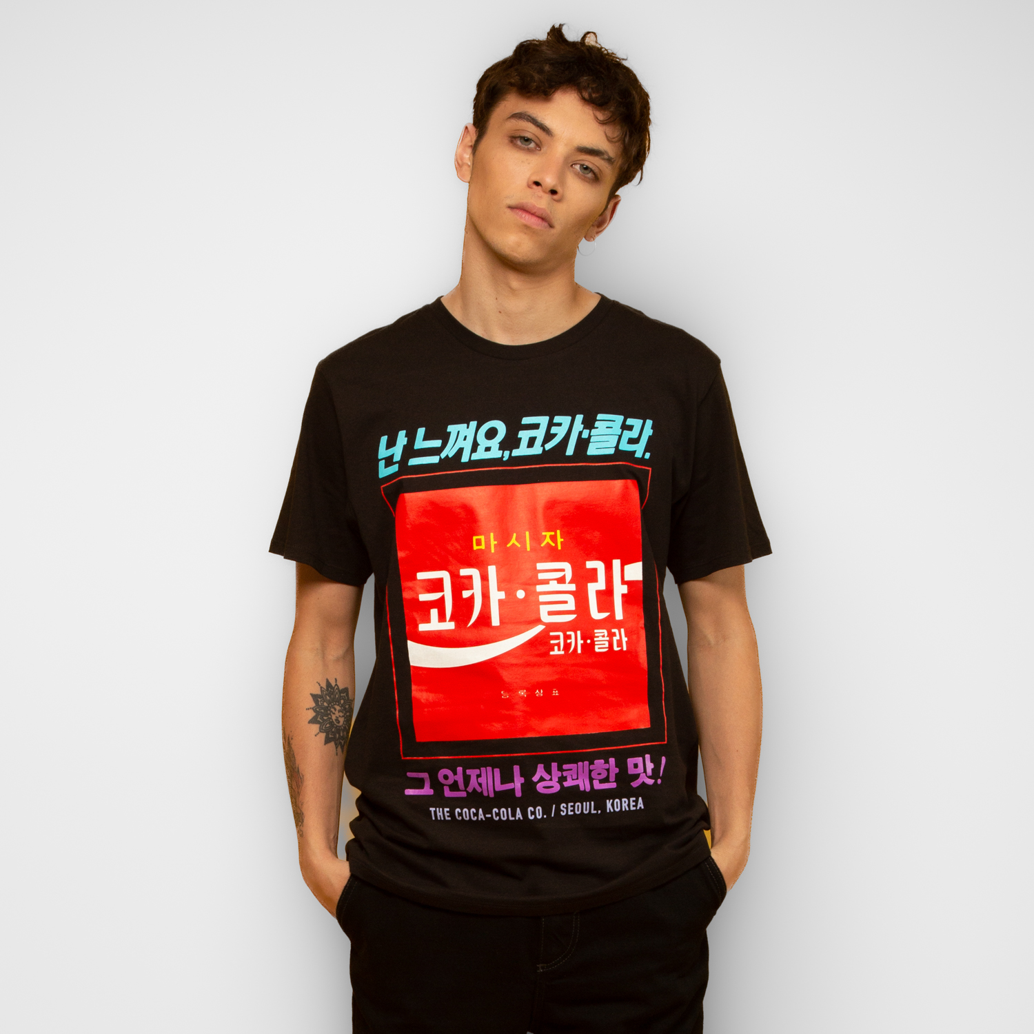 POLERA HOMBRE COCA COLA  NEGRO - 1