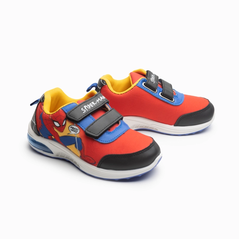 ZAPATILLAS LUCES NIÑO SPIDERMAN ACCION ROJO MARVEL - 2