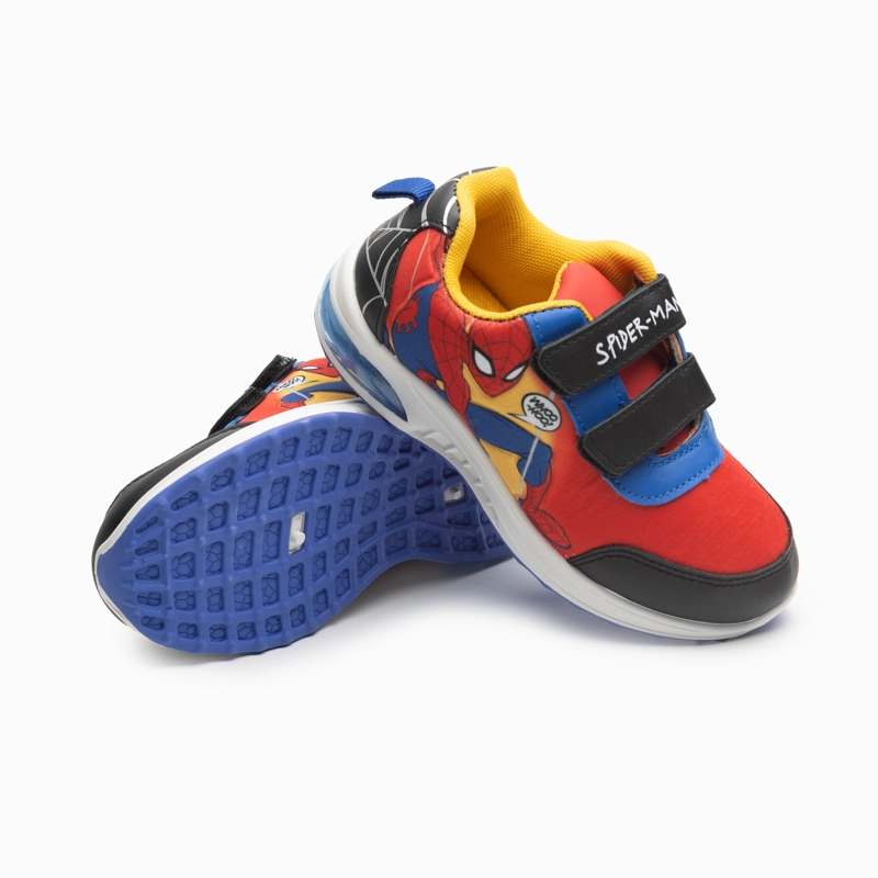 ZAPATILLAS LUCES NIÑO SPIDERMAN ACCION ROJO MARVEL - 3