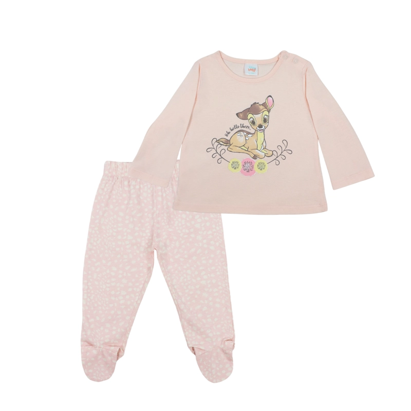 PIJAMA BEBE BAMBI  ROSADO DISNEY - 1
