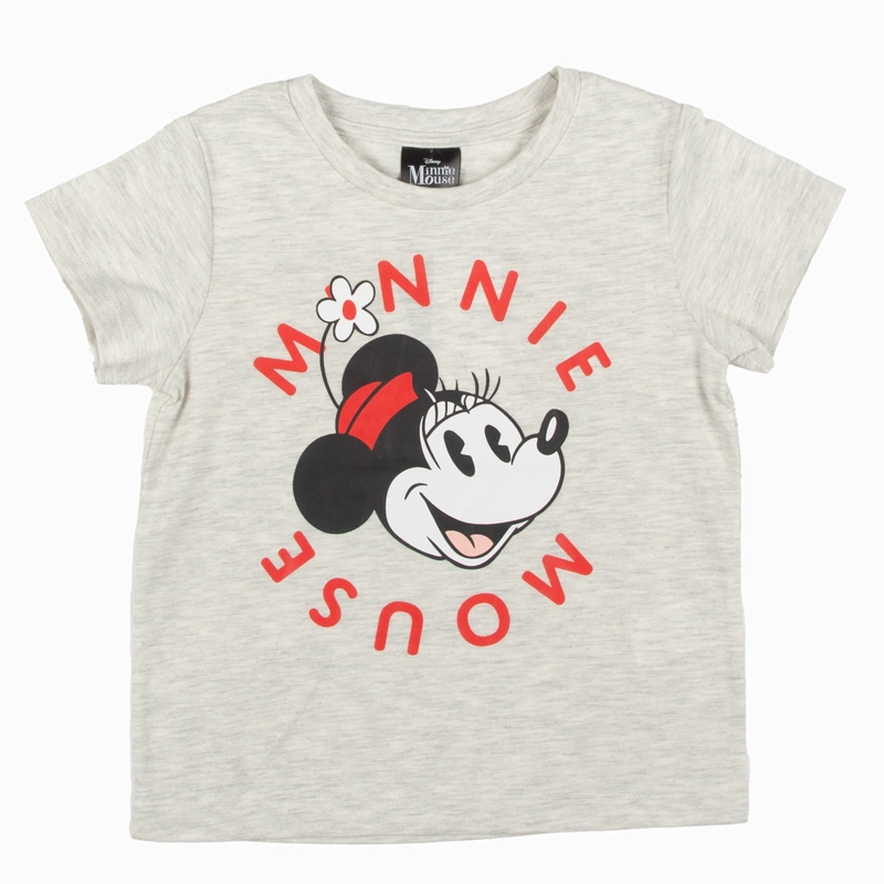 POLERA NIÑA DISNEY MINNIE CIRULO LETRAS GRIS - 2