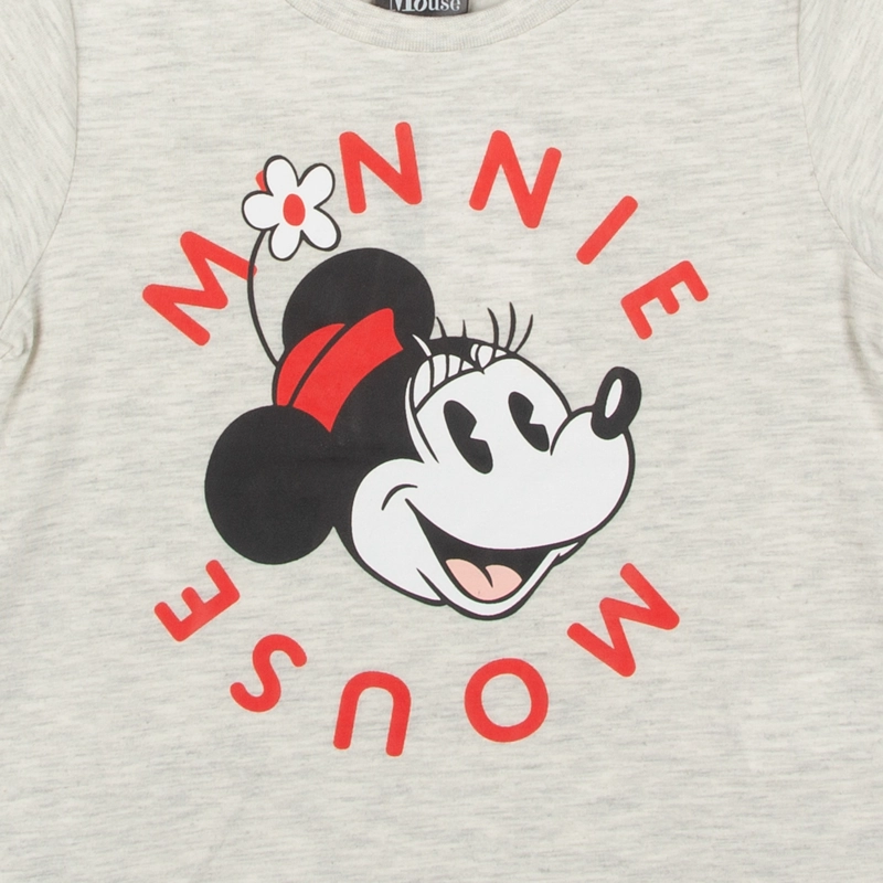 POLERA NIÑA DISNEY MINNIE CIRULO LETRAS GRIS - 4