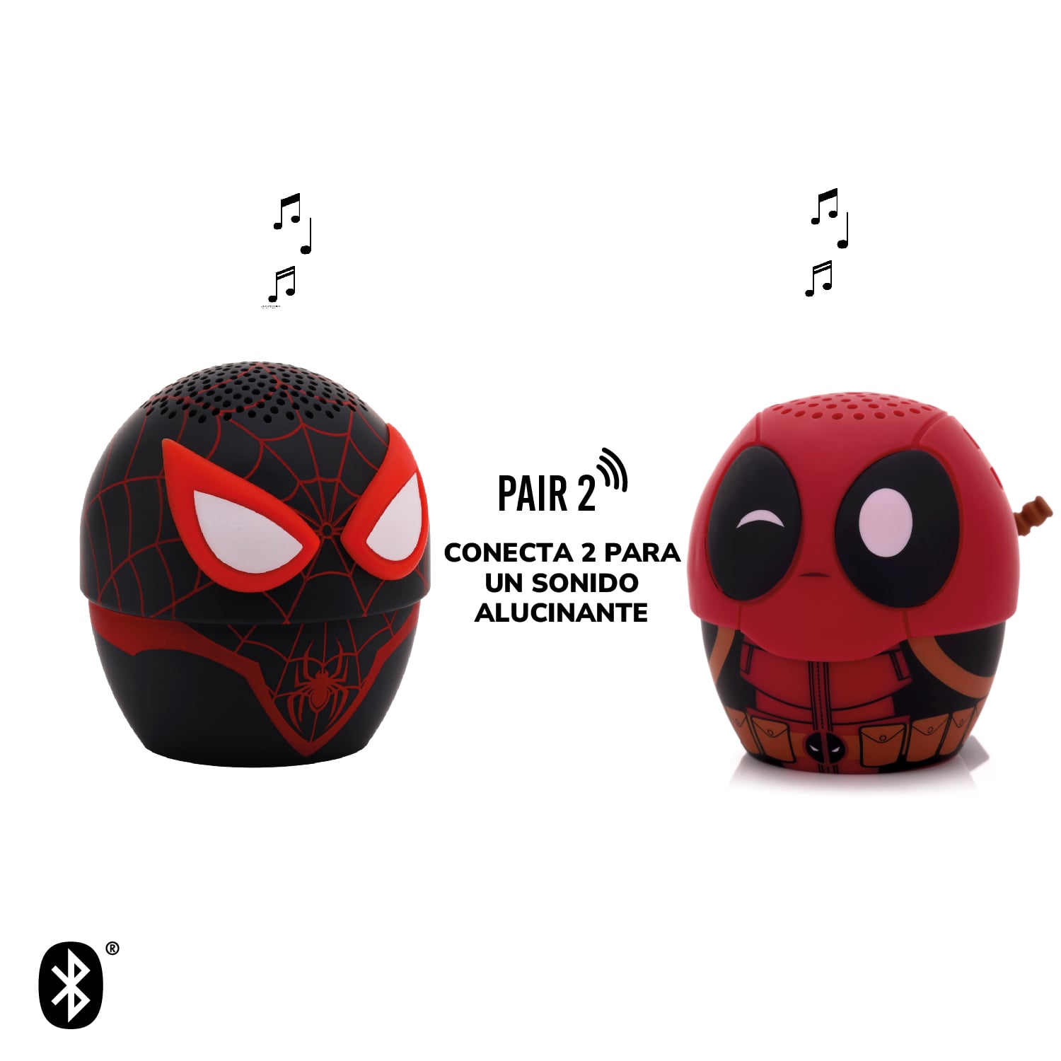 PARLANTE BLUETOOTH PORTATIL MILES MORALES MARVEL BITTY BOOMERS - 4