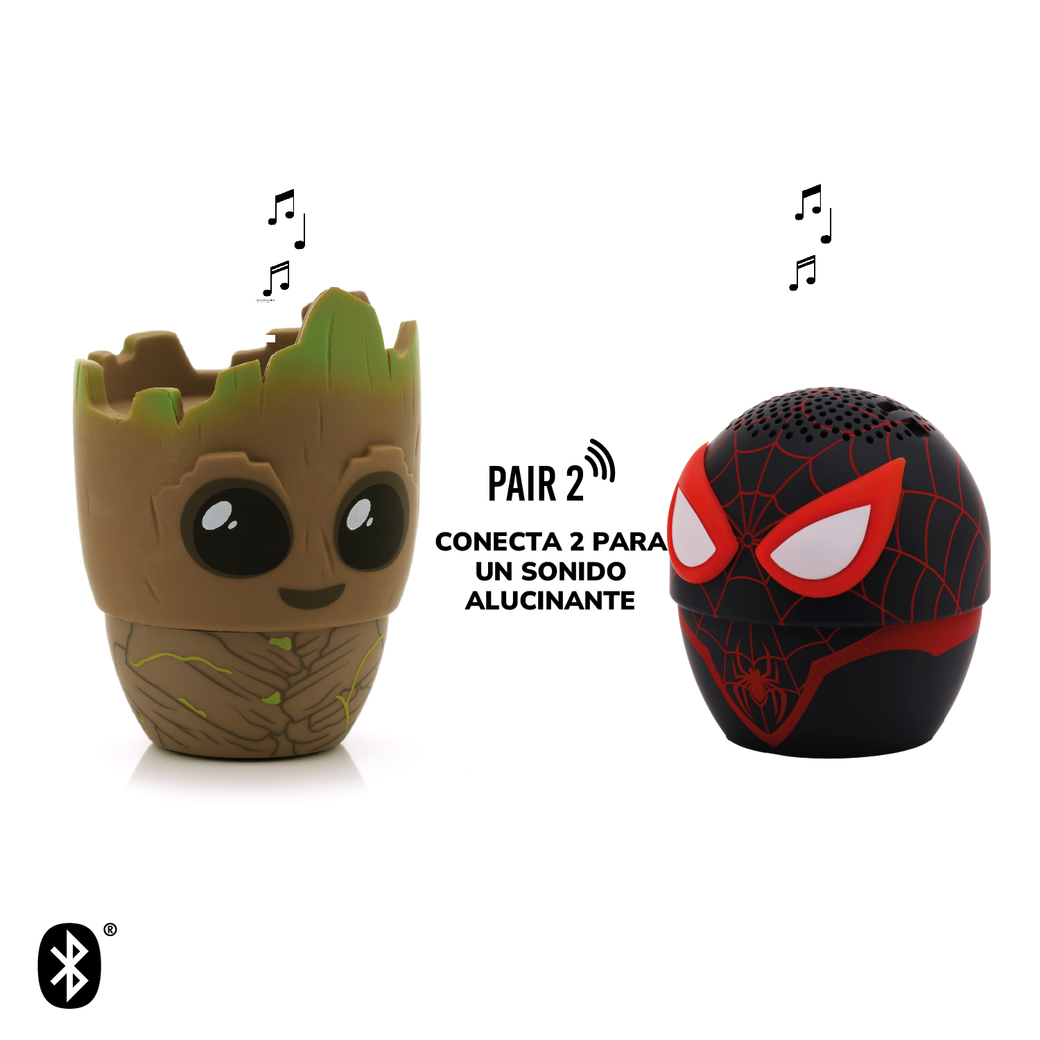 PARLANTE BLUETOOTH PORTATIL GROOT MARVEL BITTY BOOMERS - 4